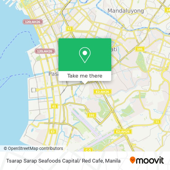 Tsarap Sarap Seafoods Capital/ Red Cafe map