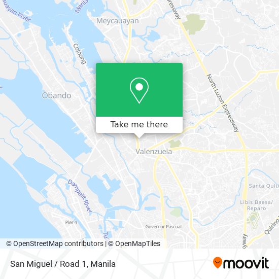 San Miguel / Road 1 map