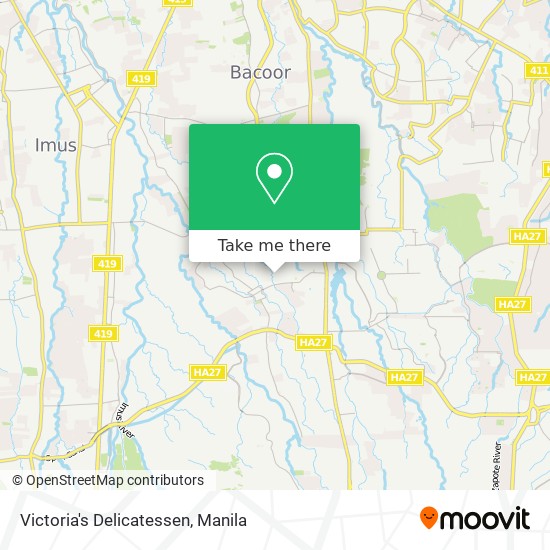 Victoria's Delicatessen map