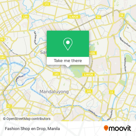 Fashion Shop en Drop map