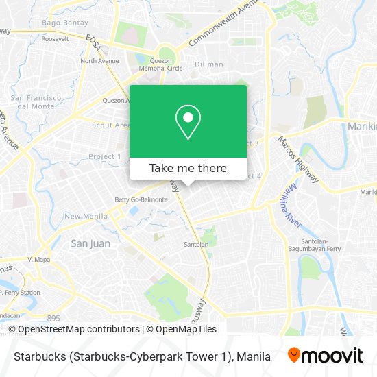 Starbucks (Starbucks-Cyberpark Tower 1) map