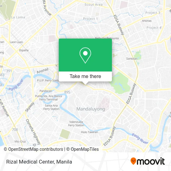 Rizal Medical Center map