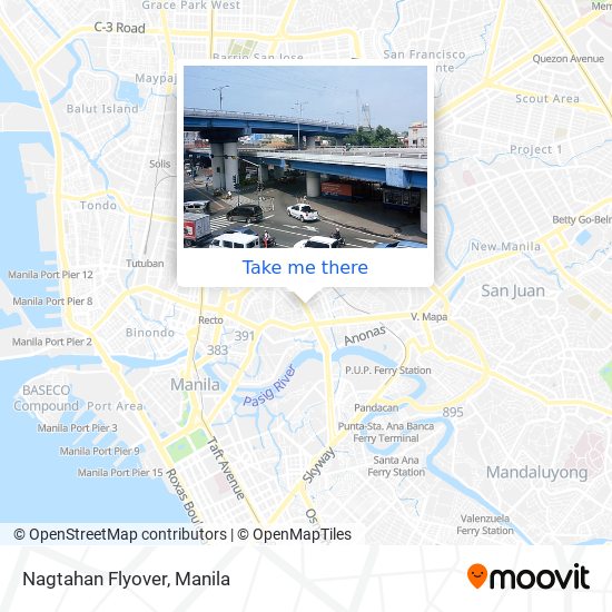 Nagtahan Flyover map