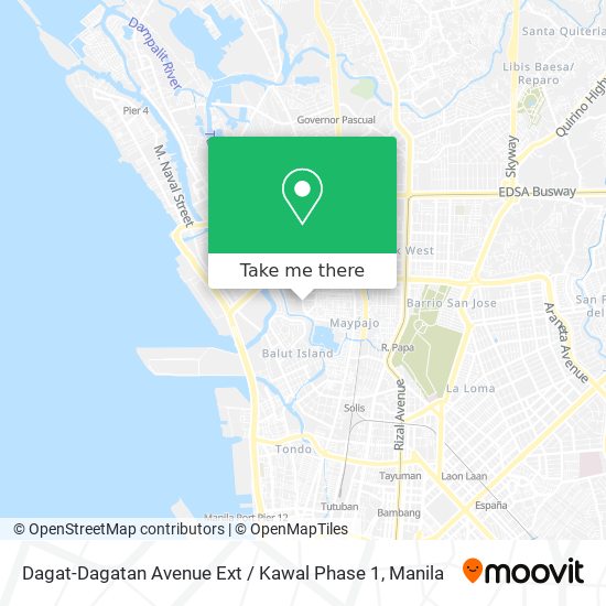 Dagat-Dagatan Avenue Ext / Kawal Phase 1 map