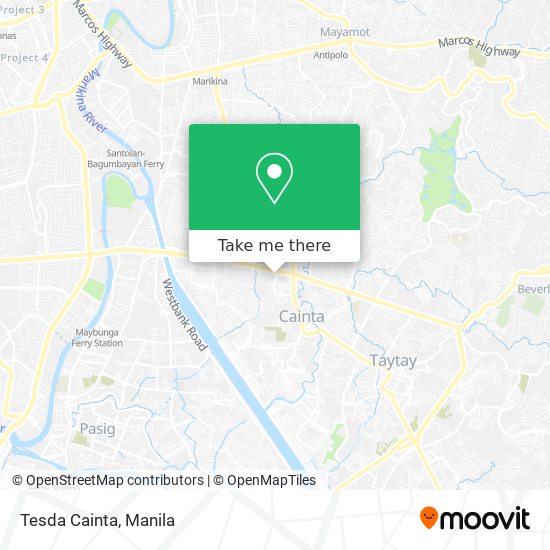 Tesda Cainta map