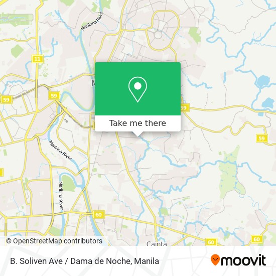 B. Soliven Ave / Dama de Noche map