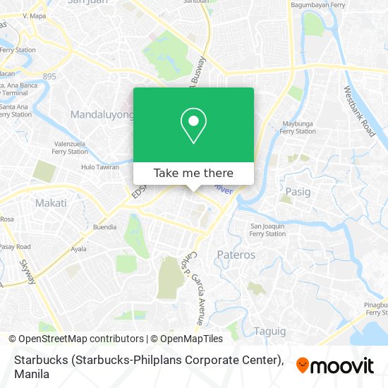 Starbucks (Starbucks-Philplans Corporate Center) map