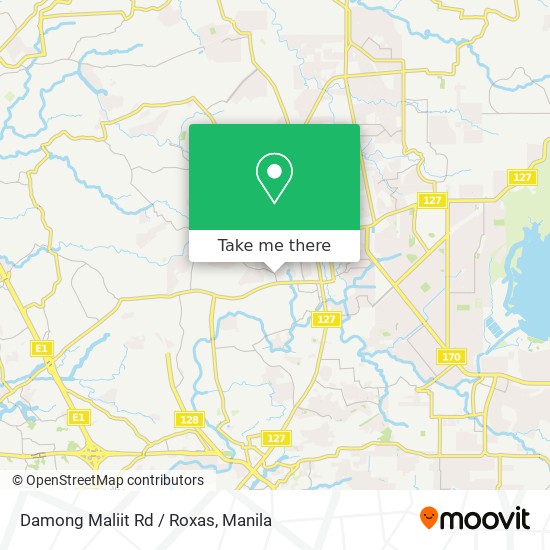 Damong Maliit Rd / Roxas map