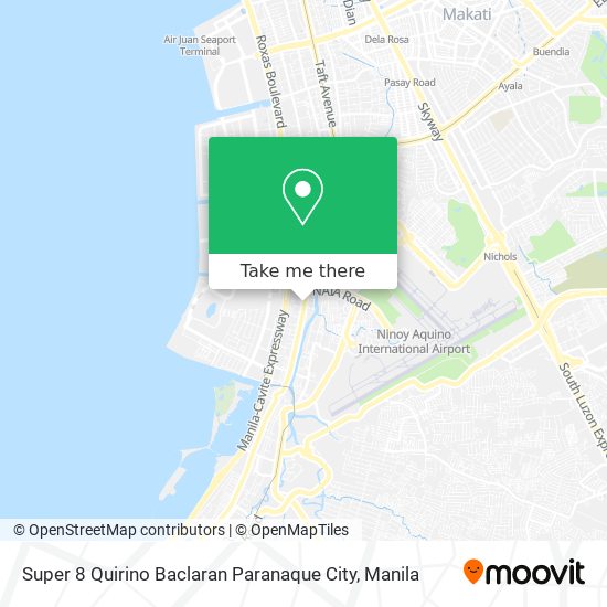 Super 8 Quirino Baclaran Paranaque City map