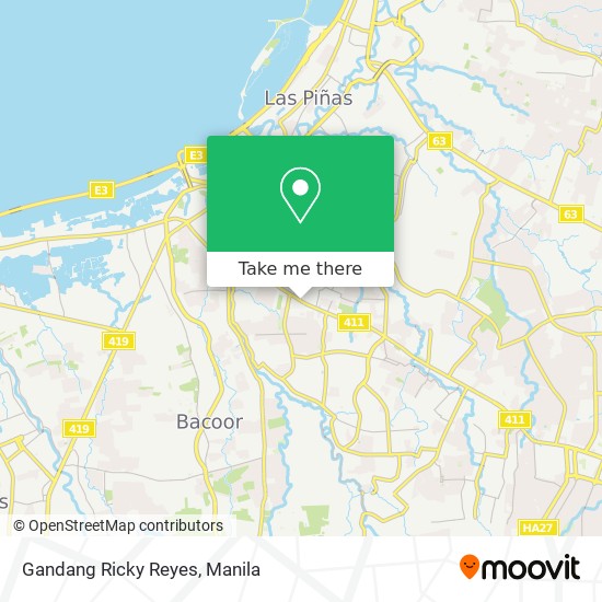 Gandang Ricky Reyes map