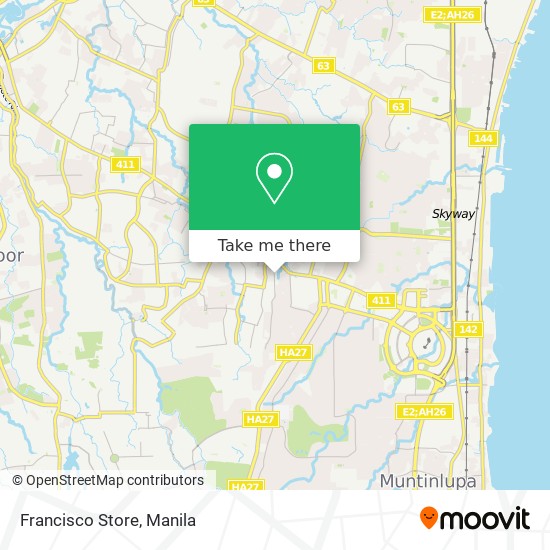 Francisco Store map