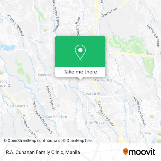 R.A. Cunanan Family Clinic map