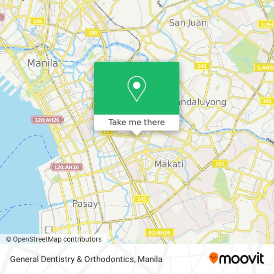 General Dentistry & Orthodontics map