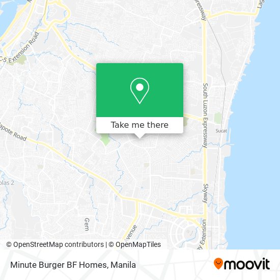 Minute Burger BF Homes map