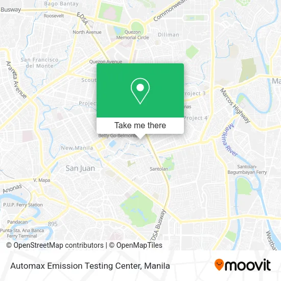 Automax Emission Testing Center map