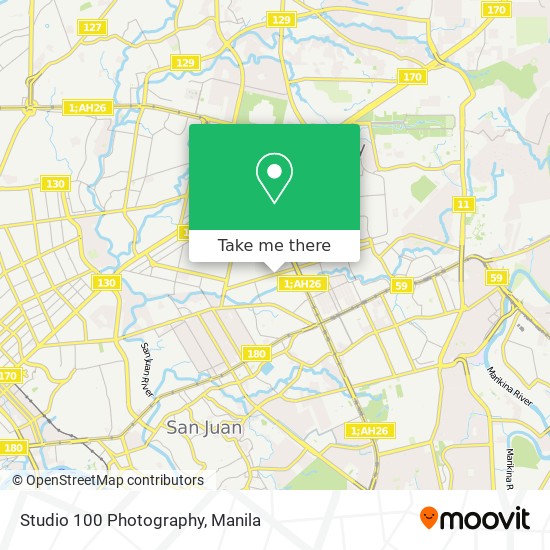 Studio 100 Photography map