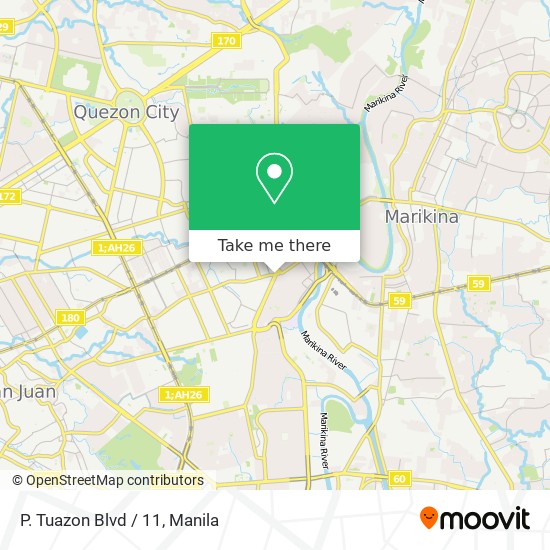 P. Tuazon Blvd / 11 map