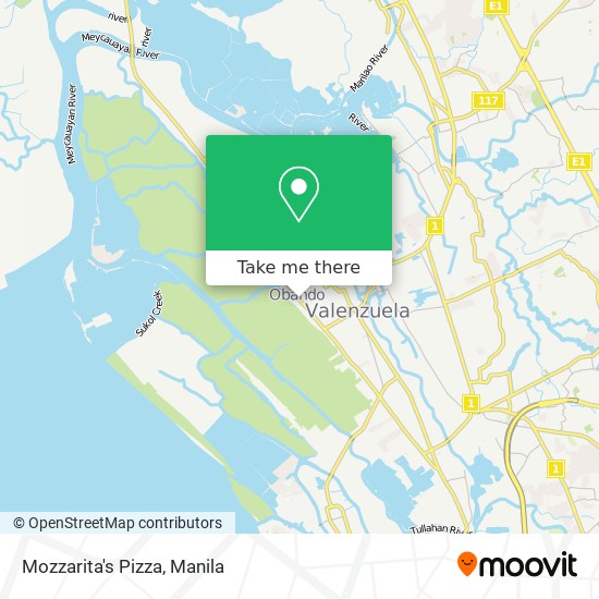 Mozzarita's Pizza map