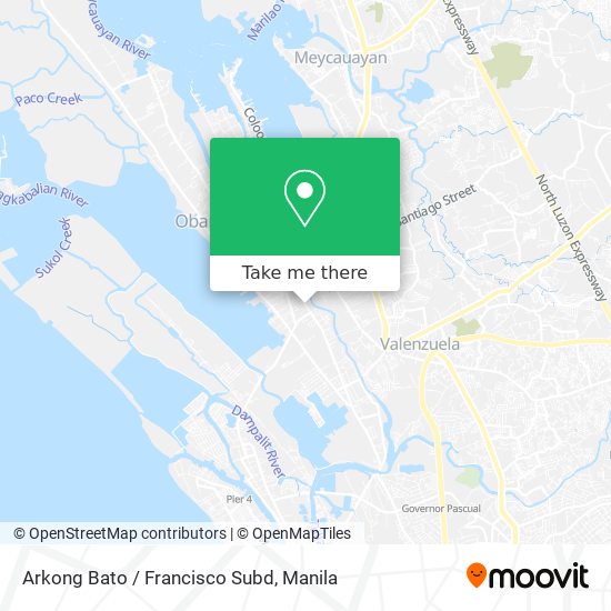 Arkong Bato / Francisco Subd map