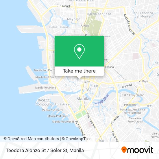 Teodora Alonzo St / Soler St map