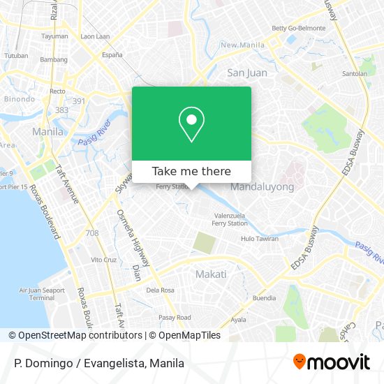 P. Domingo / Evangelista map