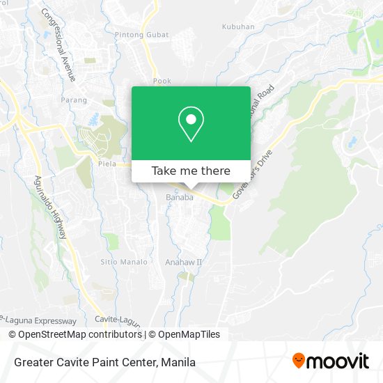 Greater Cavite Paint Center map