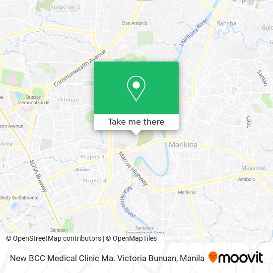 New BCC Medical Clinic Ma. Victoria Bunuan map