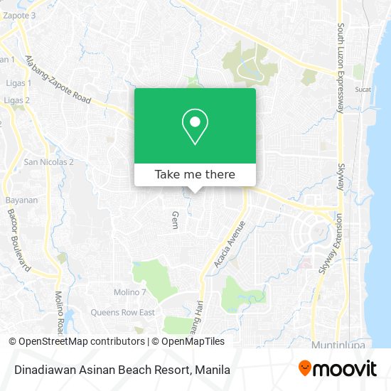 Dinadiawan Asinan Beach Resort map