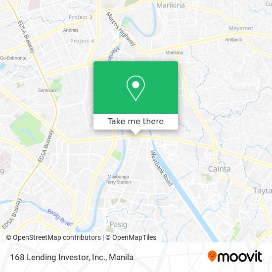 168 Lending Investor, Inc. map