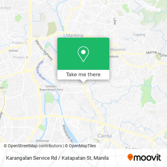 Karangalan Service Rd / Katapatan St map