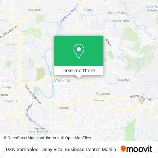 DXN Sampaloc Tanay Rizal Business Center map