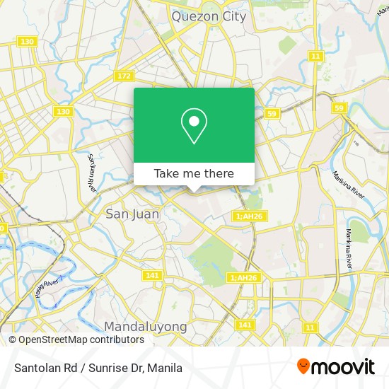 Santolan Rd / Sunrise Dr map