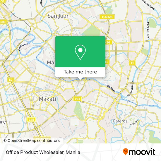 Office Product Wholesaler map
