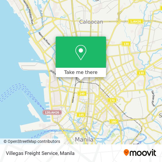 Villegas Freight Service map