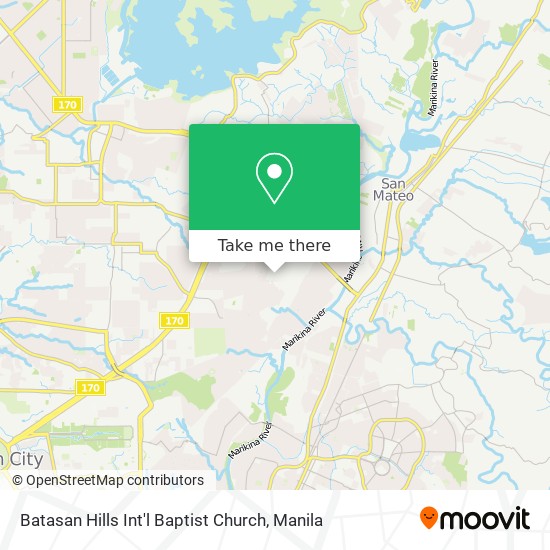 Batasan Hills Int'l Baptist Church map