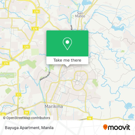 Bayuga Apartment map