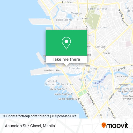 Asuncion St / Clavel map