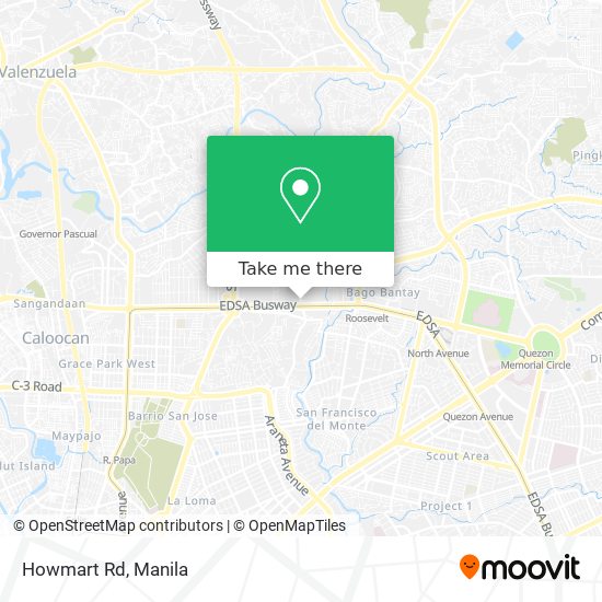 Howmart Rd map