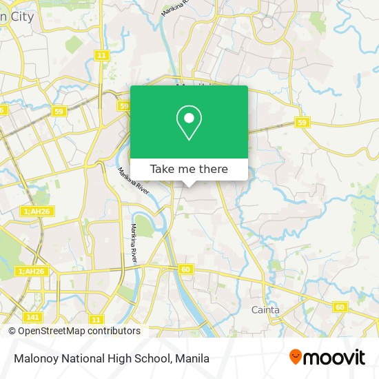 Malonoy National High School map