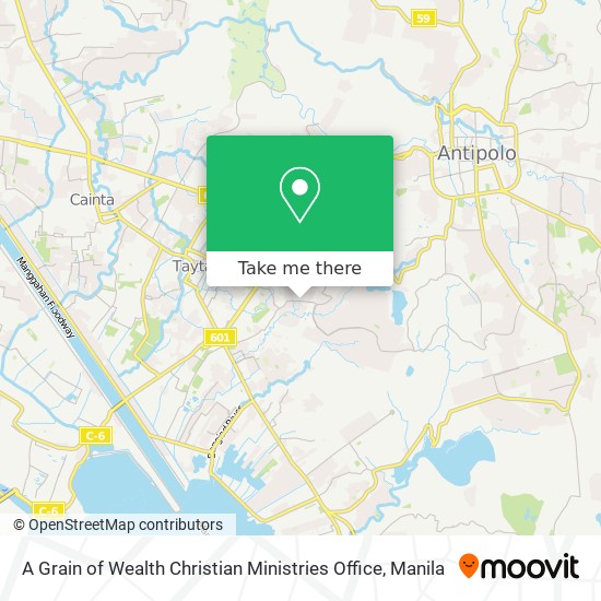 A Grain of Wealth Christian Ministries Office map