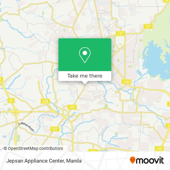 Jepsan Appliance Center map