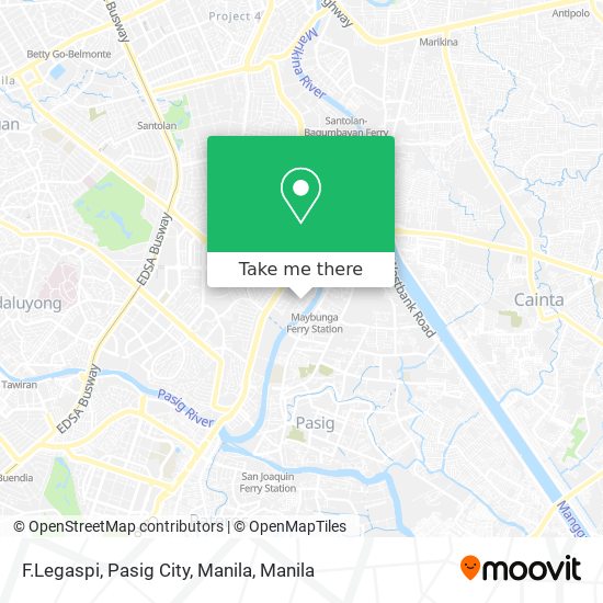 F.Legaspi, Pasig City, Manila map