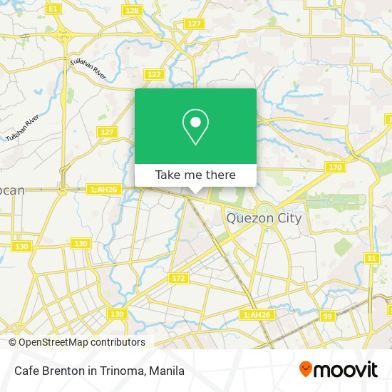 Cafe Brenton in Trinoma map