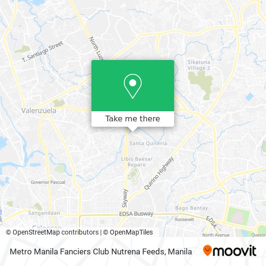 Metro Manila Fanciers Club Nutrena Feeds map