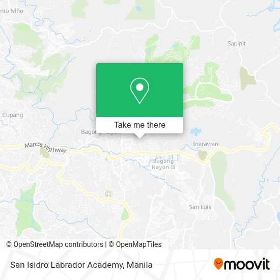 San Isidro Labrador Academy map