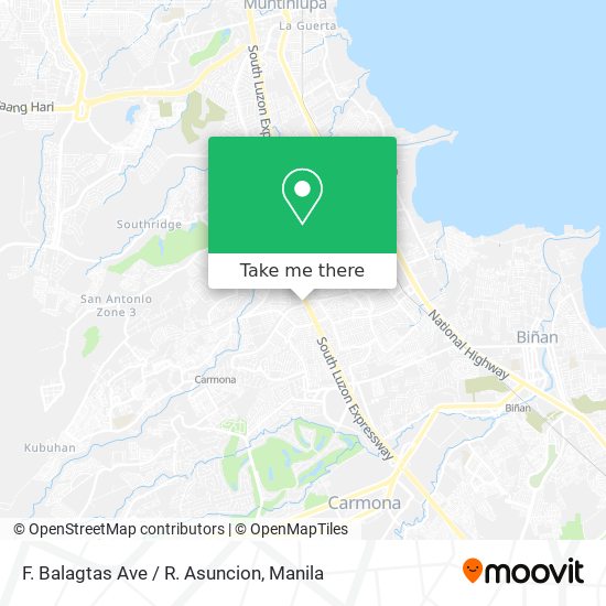 F. Balagtas Ave / R. Asuncion map