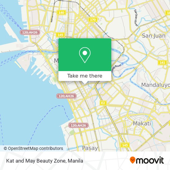 Kat and May Beauty Zone map