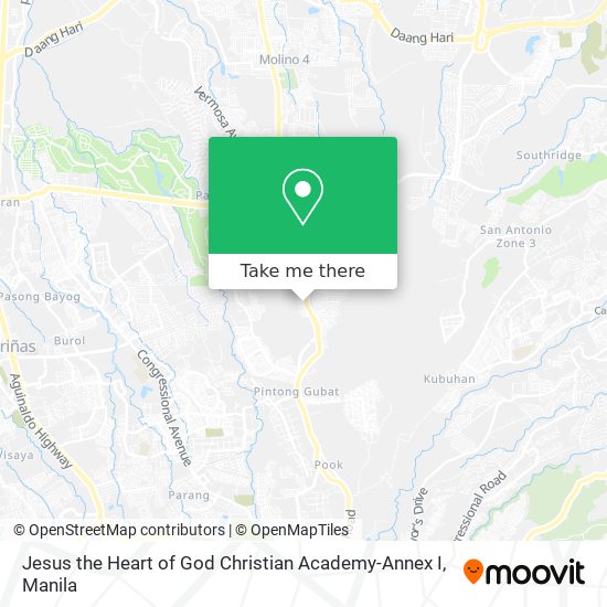 Jesus the Heart of God Christian Academy-Annex I map
