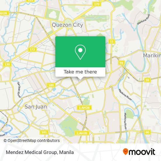 Mendez Medical Group map