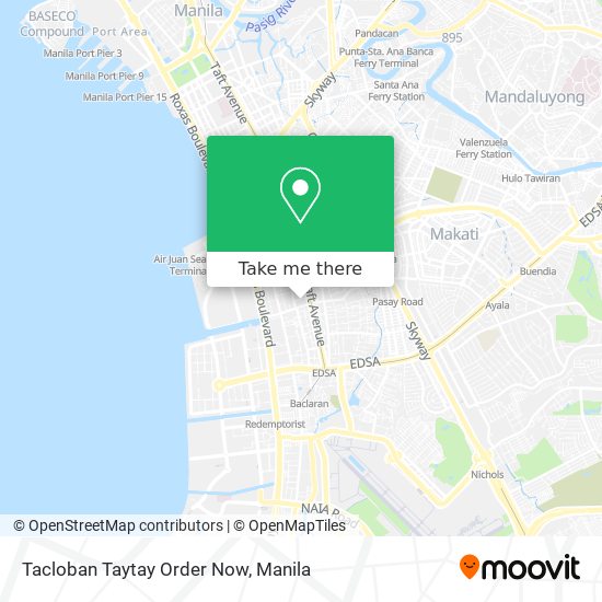 Tacloban Taytay Order Now map